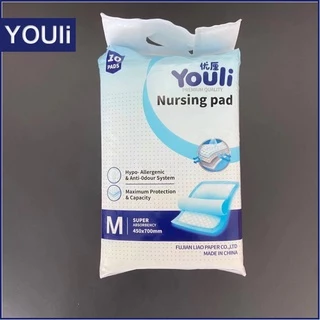 【24h to send】Youli Bed Sheet ไซส์ M/L 1000ML อากาศหายใจ 25/50pcs กางเกงผู้ใหญ่แผ่นพยาบาลผู้ใหญ่ผ้าอ้อมผู้ใหญ่แผ่นพยาบาล