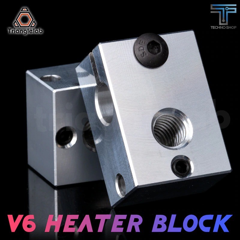 TRIANGLELAB 3D printer V6 Heater Block for Sensor Cartridges for E3D HOTEND