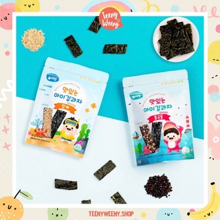 พร้อมส่ง Pure eat สาหร่ายเด็กอบกรอบ