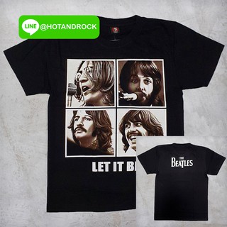 เสื้อยืดเนื้อ Cotton 💯 สัมผัสนุ่ม เบาสบาย THE BEATLES สีดำสวยๆ