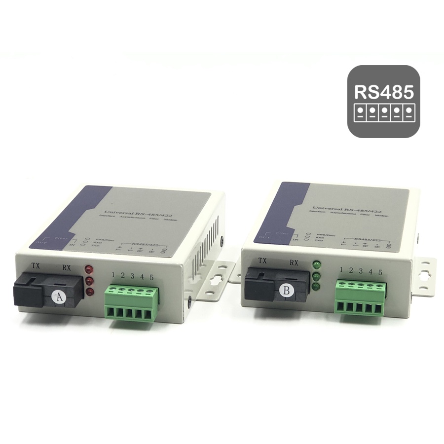 RS485 to Fiber Optic Converter 20KM (ประกัน 1 ปี)