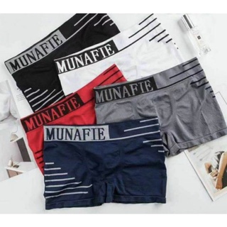 Boxer กกน.ชาย MUNAFIEแท้👍รุ่นซองสีขาวคุณภาพที่ดีกว่า