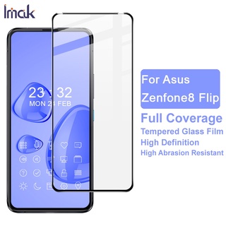 Original Imak ASUS Zenfone 8 Flip ZS672KS กระจกนิรภัย แบบเต็ม กาว ป้องกันหน้าจอ ฟิล์มป้องกัน