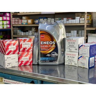 น้ำมันเครื่อง ENEOS Diesel plus  API CI-4 15W-40(6L-7L-8L)ดีเซล พิเศษแถมฟรี💥กรองน้ำมันเครื่องTOYOTA วีโก้,MTX,B/M,D-MAX,