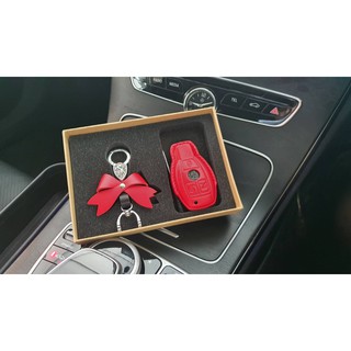 Case ซองหนัง กุญแจรถยนต์ Benz รุ่นก่อนปี 2017 C-Class W205 C350e / E-Class W213 E350e  / W212 / W207 - สีแดง