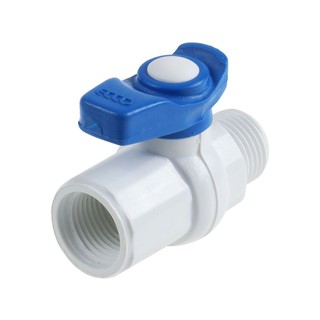 Mini ball valve ECCO PVC 1/2" F/M MINI BALL VALVE Water valve Water supply system มินิบอลวาล์ว มินิบอลวาล์ว ECCO PVC ผ/ม