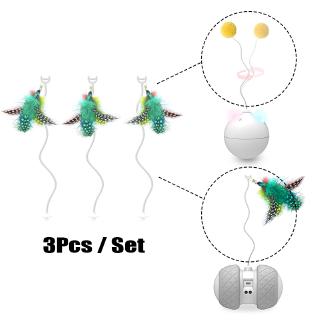 ของเล่นขนนกสําหรับแมว 3 ชิ้น/ชุด