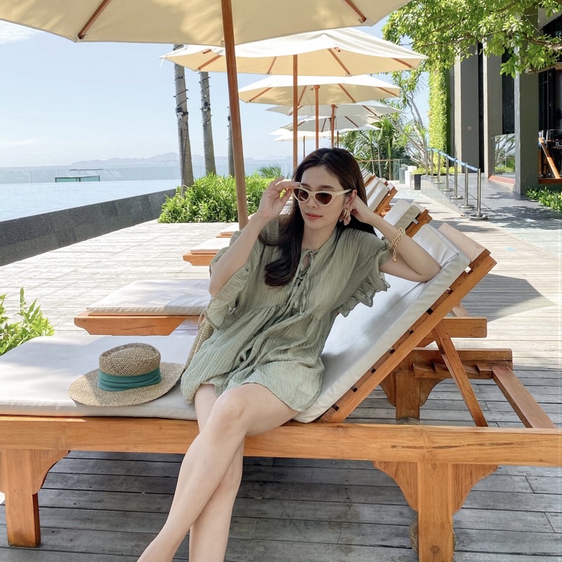 𝗡𝗘𝗪 𝗖𝗢𝗟𝗢𝗥 ELLA SHIRT เสื้อดีเทลน่ารักใส่ได้ทั้ง 2 ด้าน ผ้าฝ้ายผสม ใส่สบายทรงน่ารักมาก รูปที่ 5
