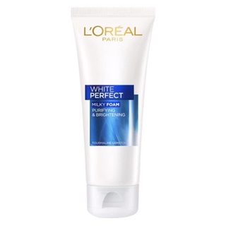 LOREAL ลอรีอัล ปารีส ไวท์ เพอร์เฟ็คท์ มิลค์กี้โฟมล้างหน้า 100 มล.