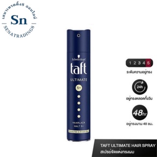 Schwarzkopf Taft Ultimate ทัฟท์ อัลทิเมท แฮร์สเปรย์250m.12แถม1