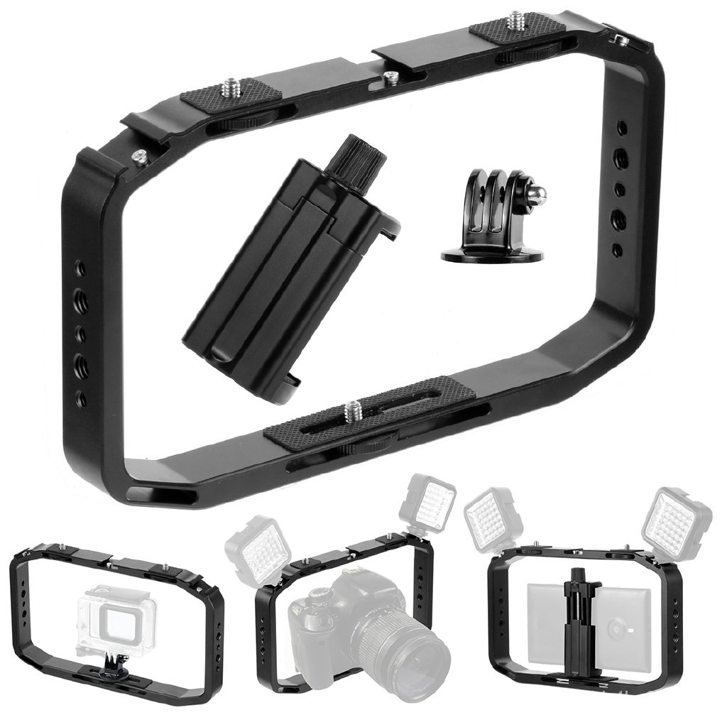 （เครื่องใช้ในบ้าน）BGNing DSLR Video Rig Cage Handheld Smartphone Vlog ...
