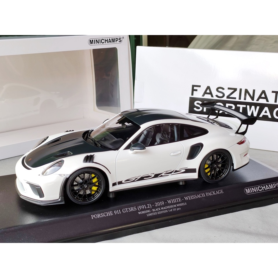 โมเดลรถPorsche991.2 1/18 โมเดลรถPorschegt3 โมเดลรถPorschegt2 911 991.2 gt2rs gt3rs weissach 1:18  Mi
