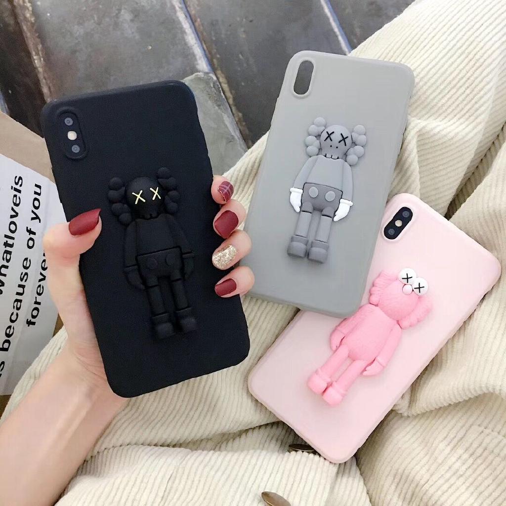 Xiaomi mi8 MI A2 A3 A1 mi9 9se mix2 mix2s F1 Kaws Cartoon 3D violent Bearbrick Silicone Iphone Case Cover