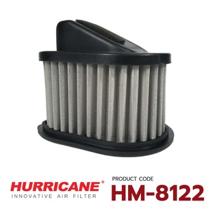 HURRICANE กรองอากาศสแตน , ผ้าแดง Kawasaki ( Z1000 , Z750 , Z800) HM-8122