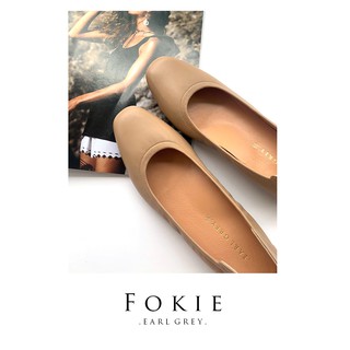 รองเท้าหนังแกะแท้ หนังนิ่ม พื้นนุ่ม มีซัพพอร์ต รุ่น Fokie series in Nude