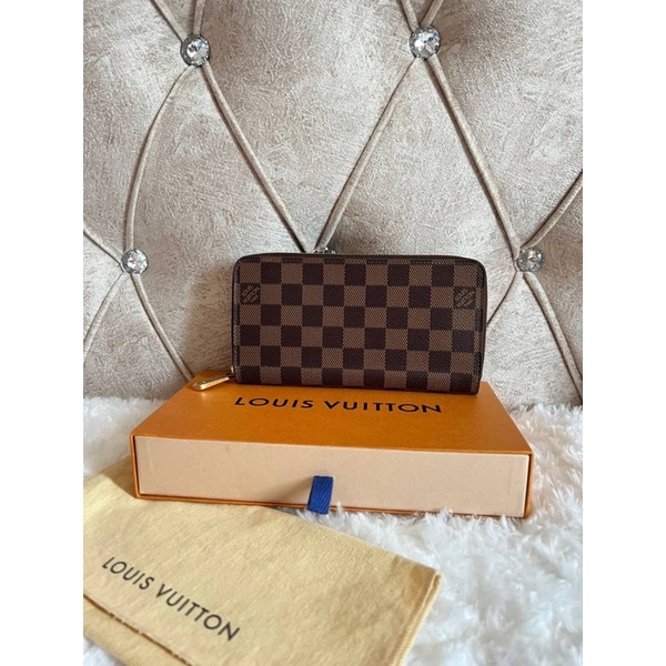 Louis Vuitton LV Zippy coin purse damier Dark grey Leather ref.502537 -  Joli Closet