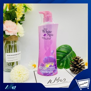 MISTINE WHITE SPA WHITE MUSK LOTION 400 ML.มิสทิน โลชั่นไวท์มัคส์ 400มล.