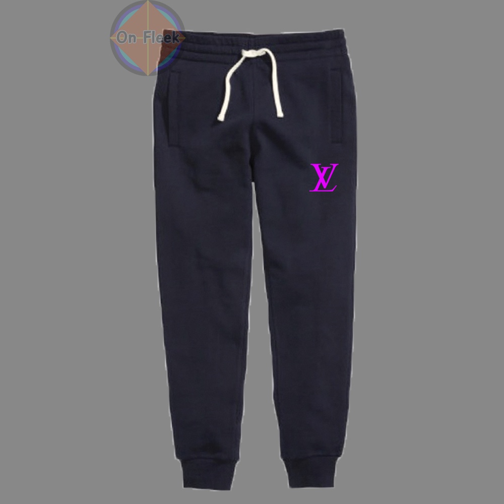 กางเกงขายาว Louis Vuitton หลุยส์วิตตอง ผ้าสำลี กันหนาว หนานุ่มใส่สบาย กางเกงบิ๊กไบค์ Biker กางเกงกีฬา วิ่ง