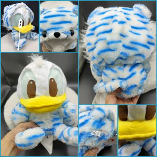 ตุ๊กตา โดนัลด์ดั๊ก  Donald duck สวมฮู้ด ขนาด26ซม ป้ายห้อย งานดิสนีย์ นอกนั้นสวยใหม่กริ๊บ ลิขสิทธิ์แท้