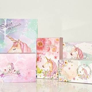 กล่องของขวัญ/กล่องขนม/ถุงกระดาษ/ถุงของขวัญ ลายยูนิคอร์น Unicorn Paper Box/ Bag For Packaging/ Boxes Gift Party Box