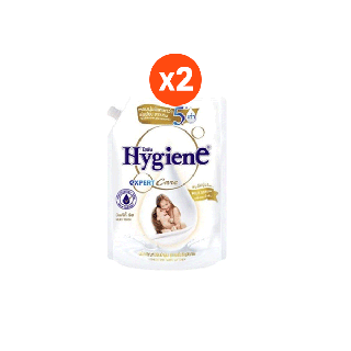 HYGIENE ไฮยีน ผลิตภัณฑ์ปรับผ้านุ่ม เอ็กซ์เพิร์ท แคร์ มิลค์กี้ทัช (ขาว) 1300 มล. (ทั้งหมด 2 ชิ้น)