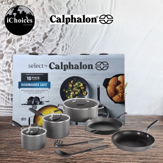 คาลฟาลอน ชุดเครื่องครัว 10 ชิ้น Select by Calphalon® Hard-Anodized Nonstick Pots and Pans, 10-Piece Cookware Set