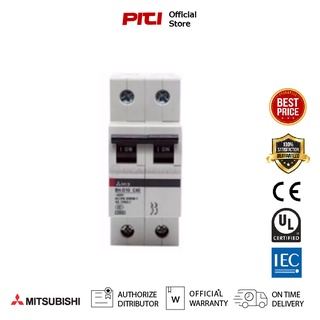 Mitsubishi BH-D6 2P 6A Miniature Circuit Breaker MCB ลูกย่อยเบรกเกอร์