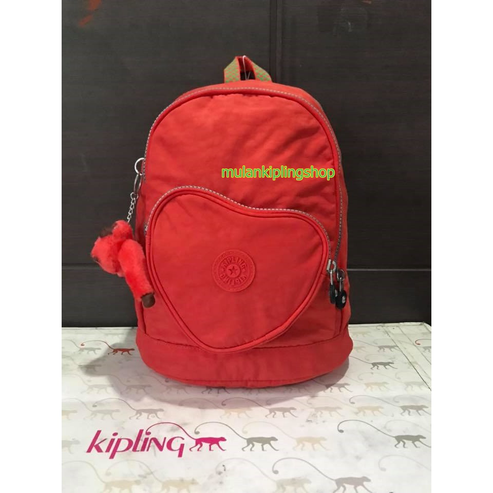 ส่งฟรีEMS   Kipling Heart Backpack - Sugar Orange C