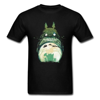 ขายดี! [XS-6XL] เสื้อยืดลําลอง ผ้าฝ้าย 100% แขนสั้น พิมพ์ลายอนิเมะ My Neighbor Totoro Cheshire Cat Forest Spirited