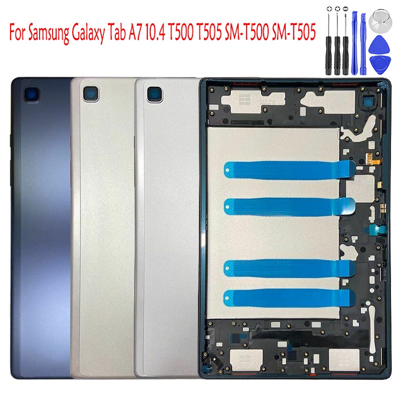 แบตเตอรี่สําหรับ Samsung Galaxy Tab A7 10.4 2020 T500 T505 แบตเตอรี่ประตู SM-T500 SM-T505 ฝาหลังกรณีอะไหล่