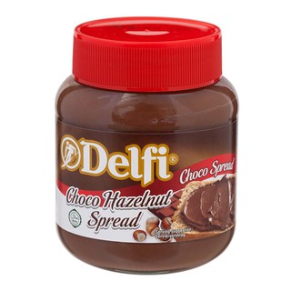 เดลฟี่ริชช็อกโกแลตเฮเซลนัทสแปรด 350กรัม Delphi Rich Chocolate Hazelnut Spread 350 gm.