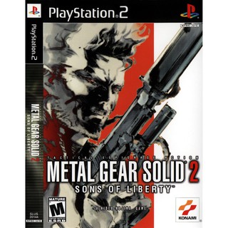 แผ่นเกมส์ แผ่นเกมส์ Metal Gear Solid 2 Sons of Liberty PS2 Playstation 2 คุณภาพสูง