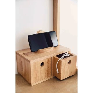 THEWOOD 'S TALE Mori No Naka ลิ้นชัก ตั้งโต๊ะ DOUBLE DRAWER จากไม้แท้