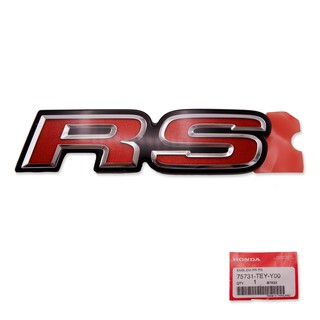 Logo RS แท้ สีแดง Honda Civic , CR-V, Fits ปี 2015 - 2019