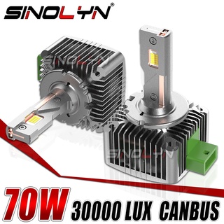 Sinolyn หลอดไฟหน้ารถยนต์ LED D1S D2S D2R D3S D4S D4R D5S D8S สําหรับหลอดไฟ HID Canbus