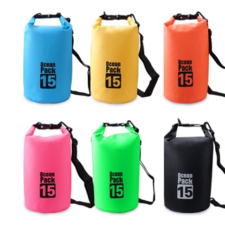 กระเป๋ากันน้ำ🔥 พร้อมส่ง🔥 PVC waterproof Bag  15 L