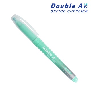 Double A Highlighter ปากกาเน้นข้อความ ปากกาไฮไลท์ ดั๊บเบิ้ลเอ รุ่นสีพาสเทล (Mild) แห้งไว หมึกไม่เยิ้ม สีฟ้า