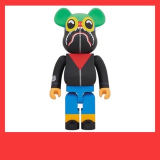 [ของแท้ แบ่งจ่ายสบายๆ 0%]MEDICOM BE@RBRICK Bearbrick Bape 400% + 100% - 2018 A BATHING APE x HEBRU BRANTLEY FLYBOY SHARK