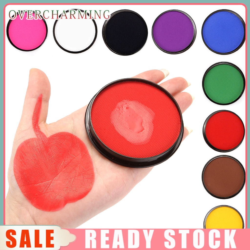 Overcharming Cool Face Paint Bright มัลติฟังก์ชั่นสีทึบ Face Body Paint Kit สําหรับโต๊ะเครื่องแป้ง
