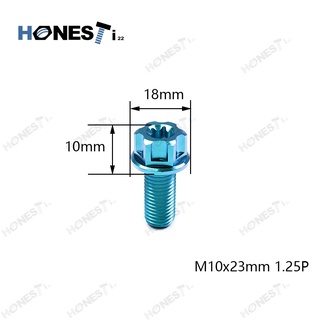 Honesti22 GR5 Titanium Alloy Screw M10X23mm 1.25/1.5p CNC brembo caliper bolts.