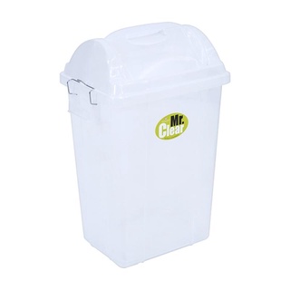 ถังขยะฝาสวิง รุ่น 561DC TPC ขนาด 30 ลิตร สีใส ถุงขยะ Swing Lid Trash Can 561DC TPC Size 30 Liters Clear