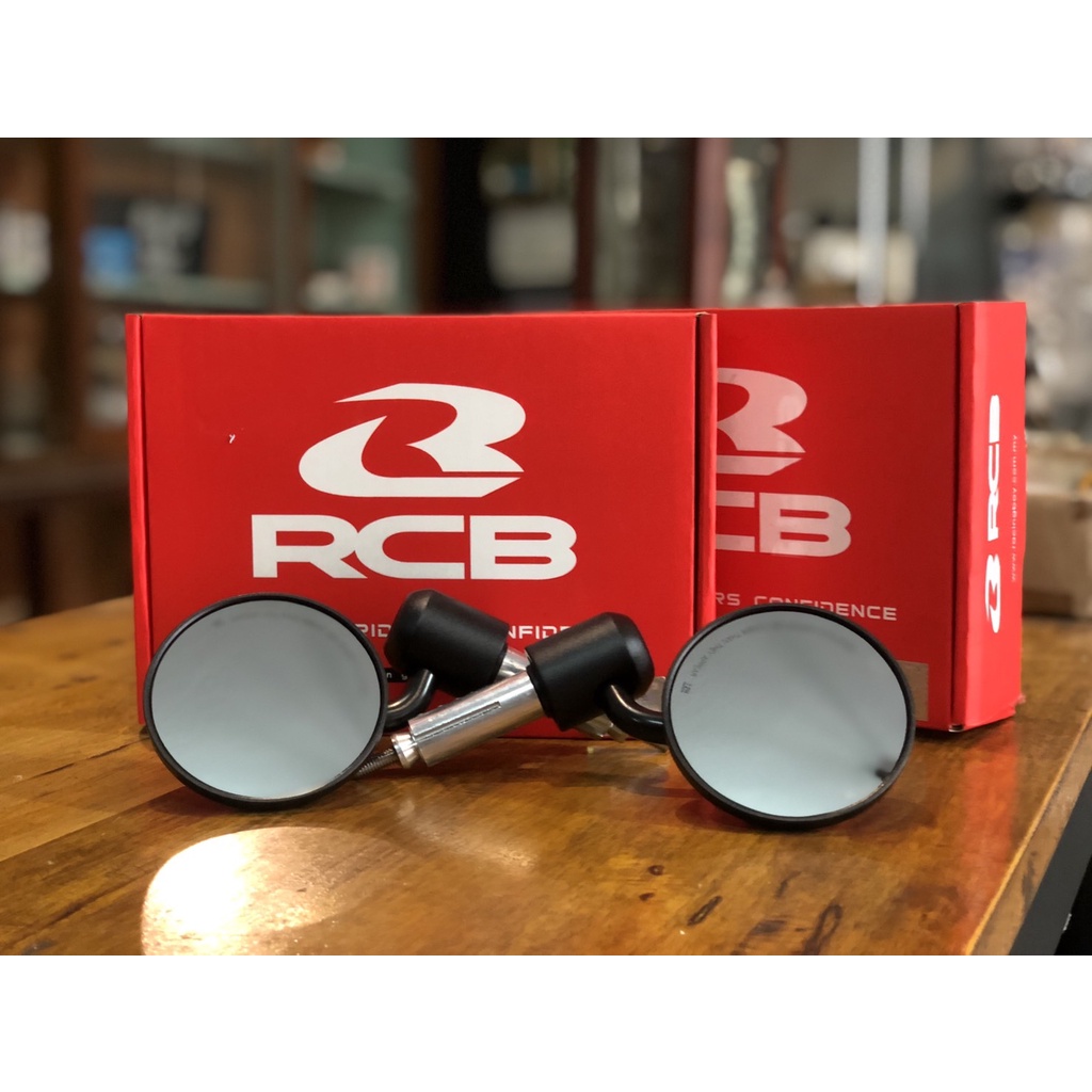 กระจกปลายแฮนด์ RCB ทรง Mini สำหรับ Vespa125 , Vespa300