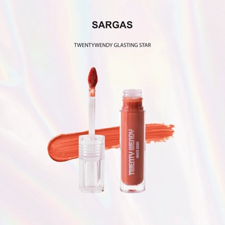 TWENTYWENDY | Glasting Water Tint - SARGAS (MLBB) ลิปทิ้นเนื้อฉ่ำวาวสีนู้ดส้มพีช ธรรมชาติ บางเบา ไม่ตกร่อง กลบสีปากได้ดี