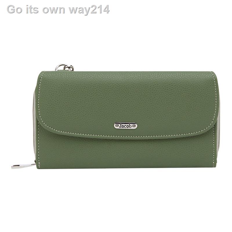 ❖┅♗Jacob International กระเป๋าสตางค์ผู้หญิง V32151 (เขียว)จัดส่งที่รวดเร็ว