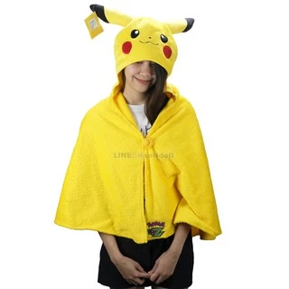ผ้าห่มฮู้ด ปิกาจู ลิขสิทธิ์แท้ / ผ้าห่ม Pikachu / ผ้าห่ม โปเกม่อน Pokemon