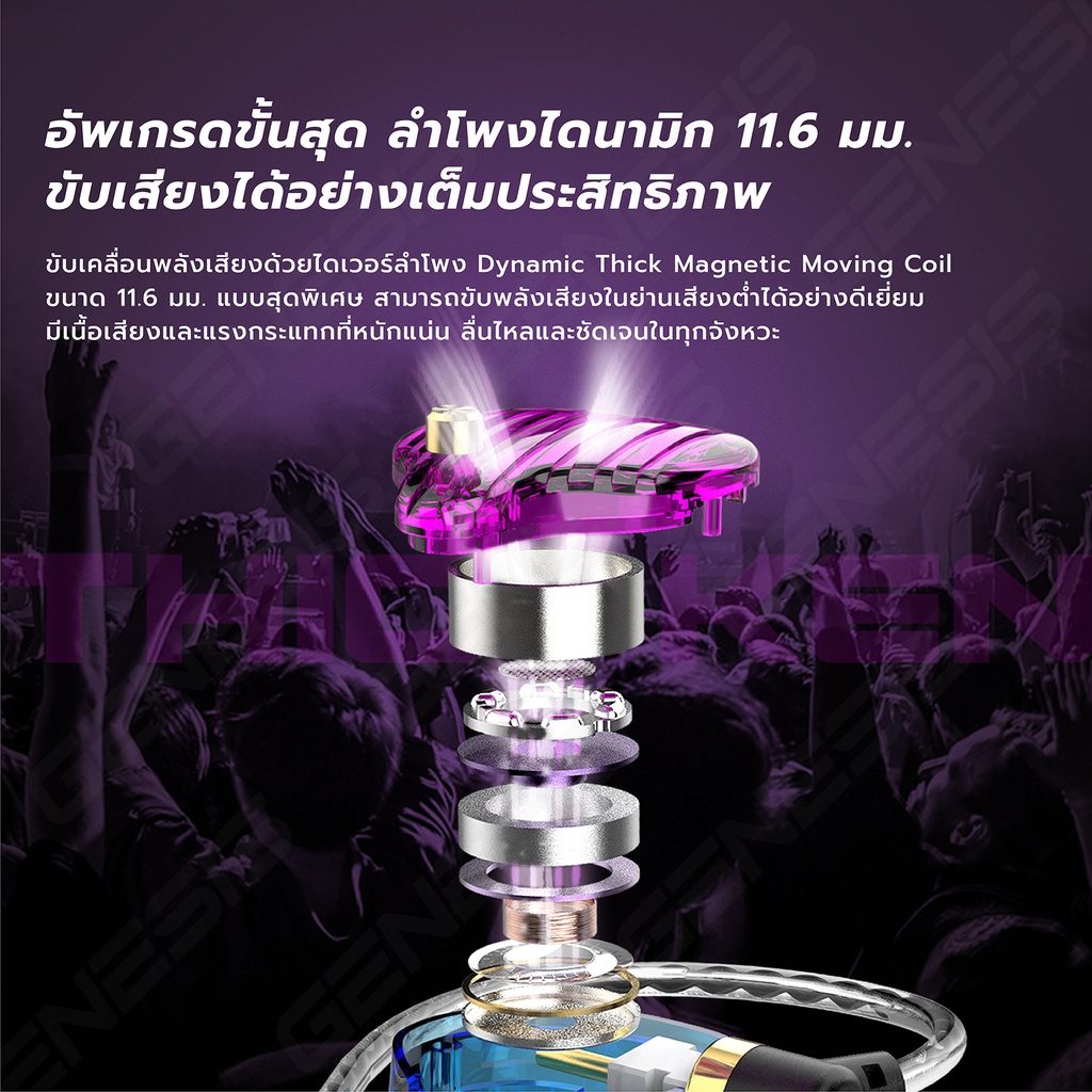 QKZ รุ่นใหม่ SK3 in ear Smalltalk หูฟังอินเอียร์ เสียงดี เบสแน่น สายยาว 1.2 เมตร หัวเสียบ 3.5 มม