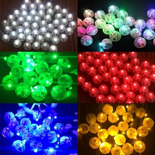 10 ชิ้น / ล็อต บอลกลม Led บอลลูนแสงมินิแฟลชโคมไฟสําหรับคริสต์มาสงานแต่งงานตกแต่งสีขาวสีเหลือง