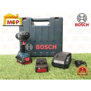 Bosch ไขควงกระแทกไร้สาย 18V GDR 18 V-LI แรงบิดสูง แบต 2 ก้อน 2.6 Ah #06019A13K0