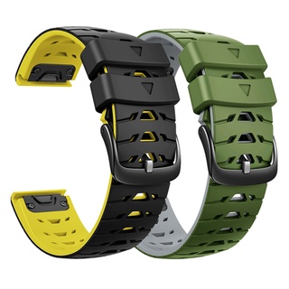 สายนาฬิกาข้อมือซิลิโคน 22 มม. แบบเปลี่ยน สําหรับ Garmin Forerunner 965 955 945 935 Marq Gen 2 Epix Pro 47 มม.