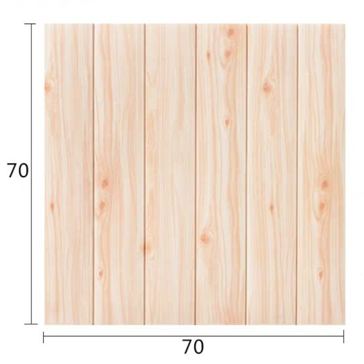 ☫﹉wallpaper ติดผนังสีพื้น ถูกสุด พร้อมส่งวอลเปเปอร์ 3D ลายไม้ 70*70cm แผ่นใหญ่ wallpaper สามมิติ ติด